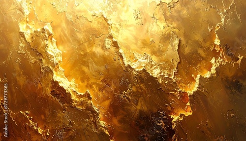 Abstract golden landscape