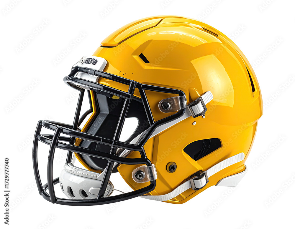 Fototapeta premium Yellow football helmet
