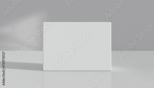 Wallpaper Mural White wide horizontal rectangle blank box from top side angle Torontodigital.ca