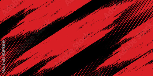 Background, contrast red and black color abstract template for business design. Technology style. You can use it for advertising, sports posters. modern