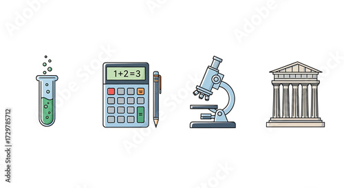 Science and Education Icon Set
