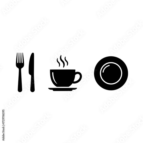 Simple Dining & Beverage Pictograms