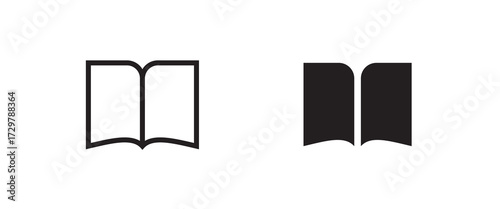 Book icon Education icons button, vector, sign, symbol, logo, illustration, editable stroke and flat design style isolaated on white linear pictogram