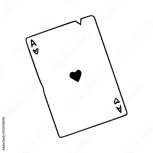 ace of hearts playing card clip art