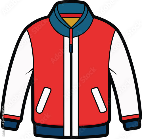 vector illustration of a jacket