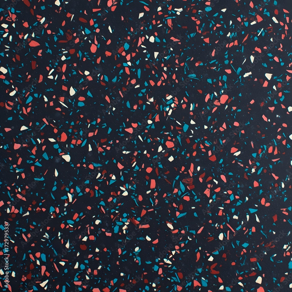 Seamless vector confetti pattern with red, white, and blue stars for a festive holiday celebration background design Seamless vector confetti pattern with red, white, and blue stars for a festive holiday celebration background design