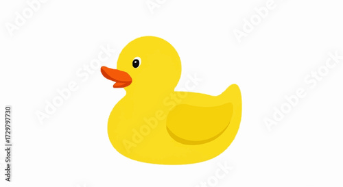 rubber duck isolated on white