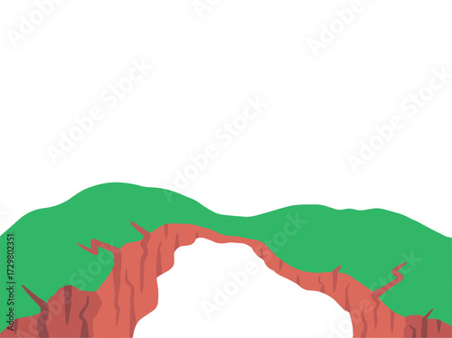 Cliff Edge Crag Illustration
