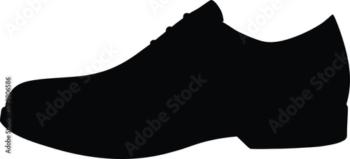 shoes footwear fashion silhouette vector illustration