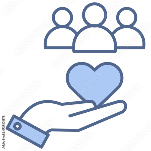 Growth Blue Icon