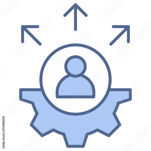Job Security Blue Icon