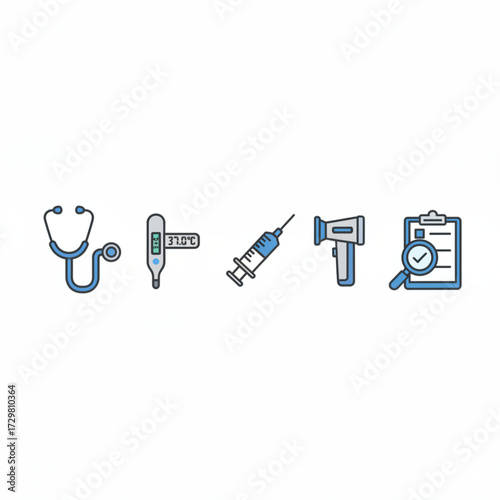 medical icon set