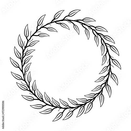 laurel wreath vector illustration