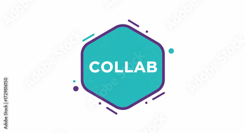 Collab Hexagon Badge A Vector Graphic