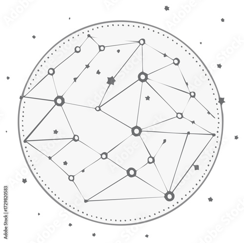 Abstract Celestial Network Constellation Design with Stars and Connections