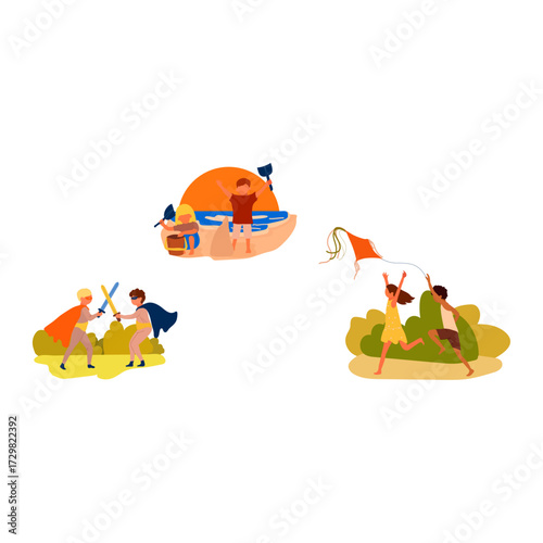 Children Playing Outdoors A Day of Adventure and Fun for Young Explorers
