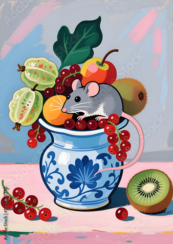 mouse and cheese