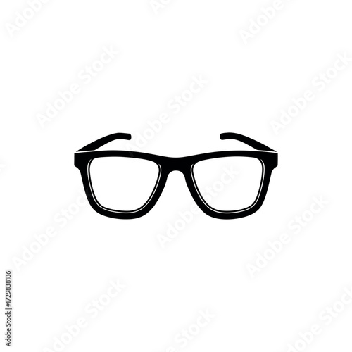a pair of eyeglasses rendered in a clean line