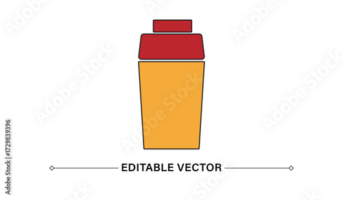 Cocktail Shaker Icon Editable Vector Illustration

