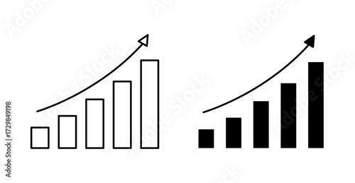 business growth graph icon