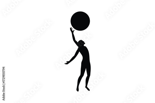 tennis player silhouette vector