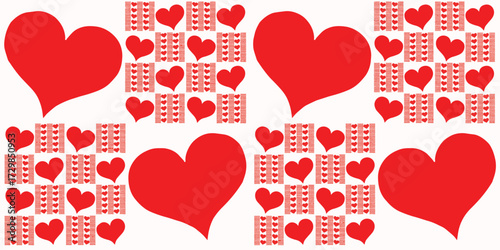 seamless pattern with hearts