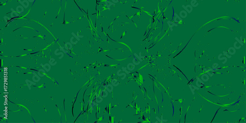 Old, dirty green grunge wall texture with vintage paint and paper pattern for a textured, abstract art background. smooth wavy lines in a gradient blend of blue and green tones. Motion and depth, arts