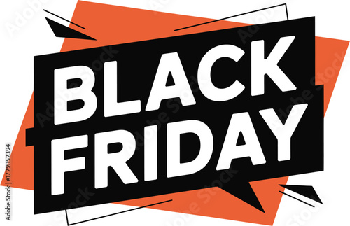 Bold "Black Friday" text graphic for exciting shopping promotions and sales events.