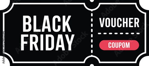 Black Friday voucher coupon for exciting shopping deals and discounts