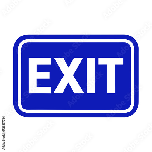 exit sign vector illustration