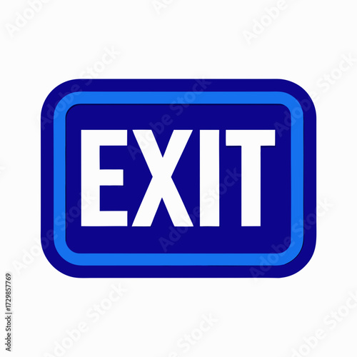 exit sign icon