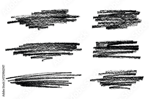 Set of brush paint stroke texture swatch Hand painted background Ink scribble dab clipart Paint smudge for tags and stamps design