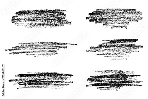 Set of brush paint stroke texture swatch Hand painted background Ink scribble dab clipart Paint smudge for tags and stamps design
