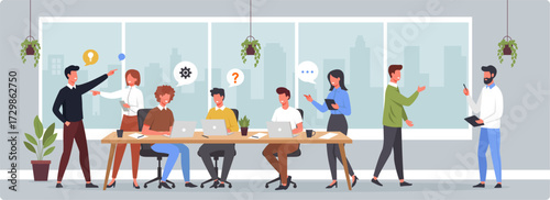 Teamwork and Collaboration in Modern Office