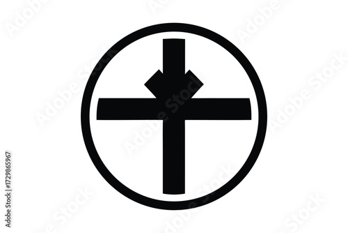 cross circle vector icon