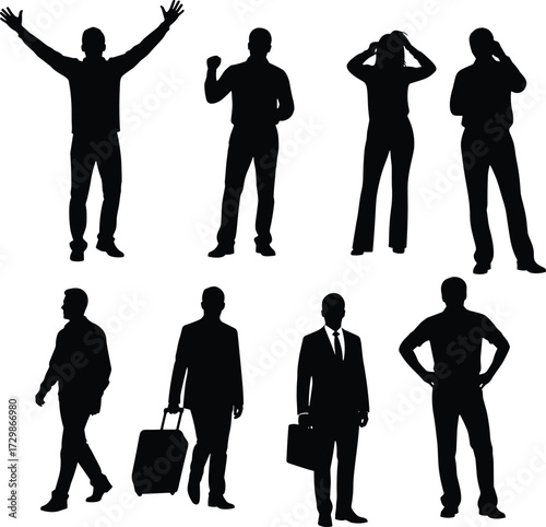 Business silhouettes, teamwork concept, professional people, office lifestyle, corporate success, communication, travel, leadership, collaboration, motivation, diversity, strategy,