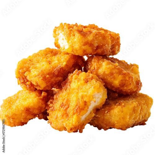 crispy golden-brown chicken nuggets png