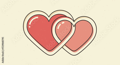 Intertwined Hearts A Symbol of Love and Connection.