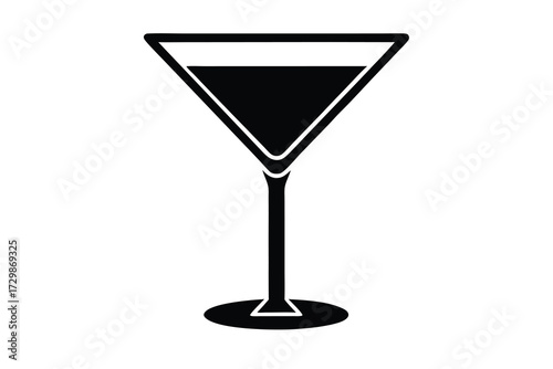martini glass vector icon