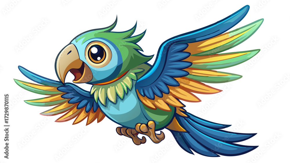 Fototapeta premium blue and yellow macaw