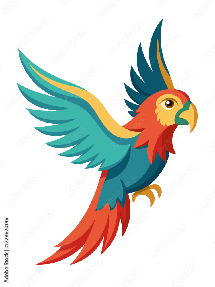 Fototapeta premium red and yellow macaw ara ararauna