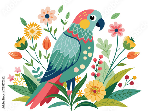 parrot on a branch