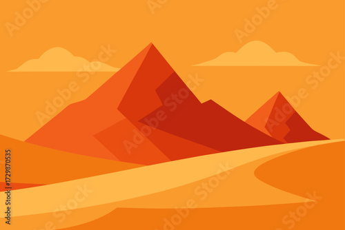 pyramids in the desert