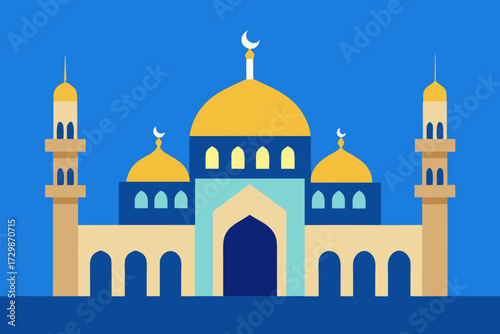 taj mahal vector illustration