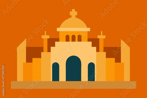 taj mahal vector illustration