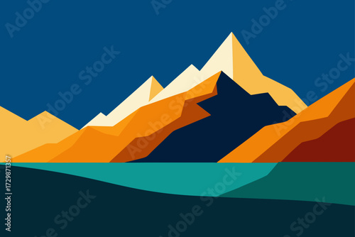 vector illustration of mountains