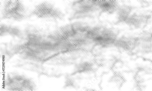 Black and white abstract background design with grunge texture and geometric pattern vector illustration
