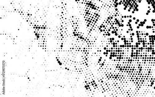 grunge halftone background, Abstract halftone background featuring a seamless grunge vector texture pattern of black geometric dots for a modern art illustration design