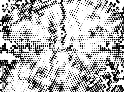grunge halftone background, Abstract halftone background featuring a seamless grunge vector texture pattern of black geometric dots for a modern art illustration design