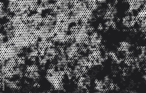 Black and White Dot Texture with Organic Shapes, black and white dots texture, Black and white seamless fabric pattern texture with Christmas snowflake star decoration